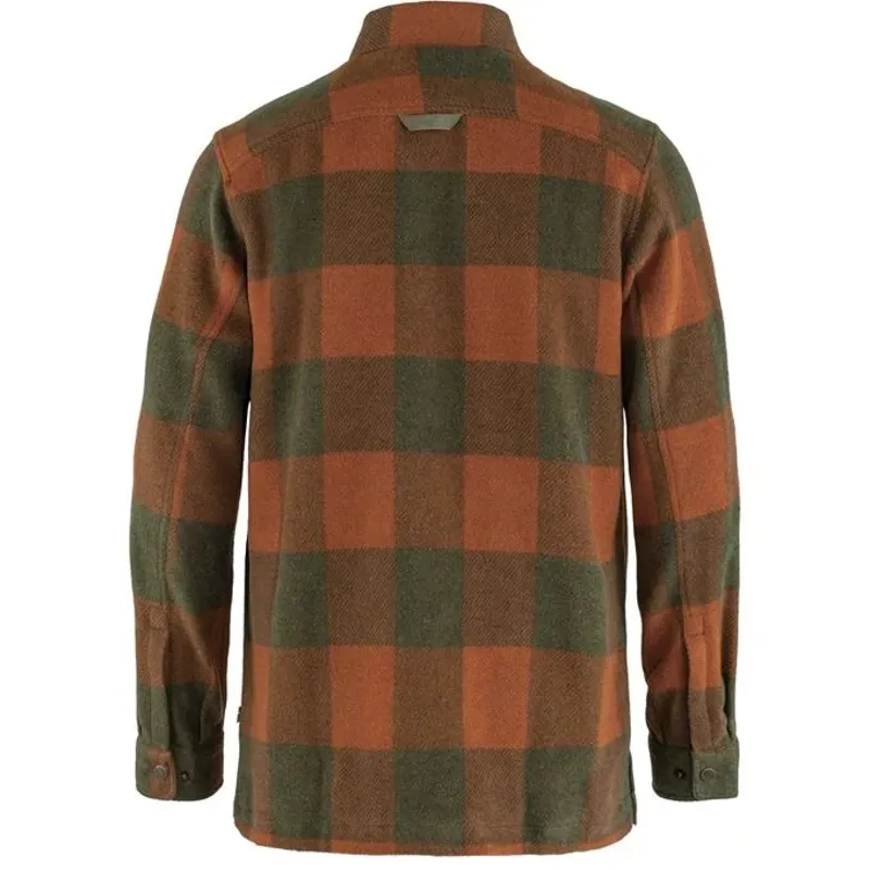 Fjallraven Mens Canada Shirt Autumn Leaf-Laurel Green-1
